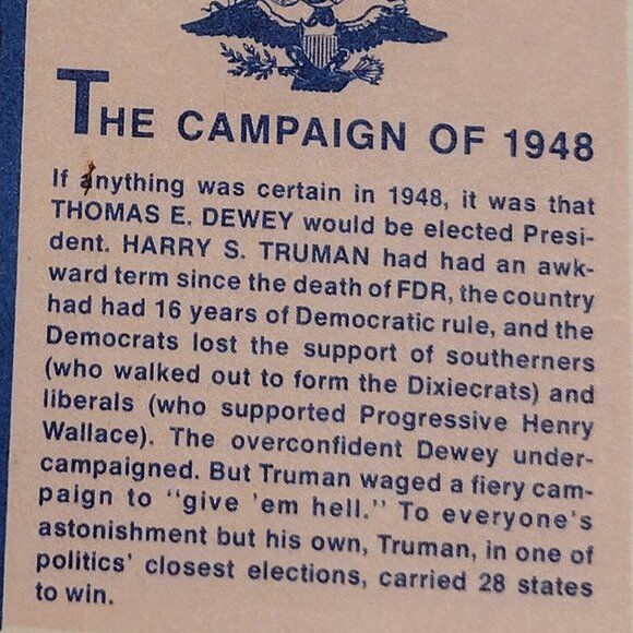 Hats Off To The Past - The Campaign of 1948 - Picture 2 of 5